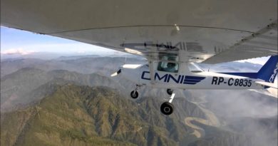 Die Philippinen im Video - Mit dem Kleinflugzeug über den Bergen von Baguio