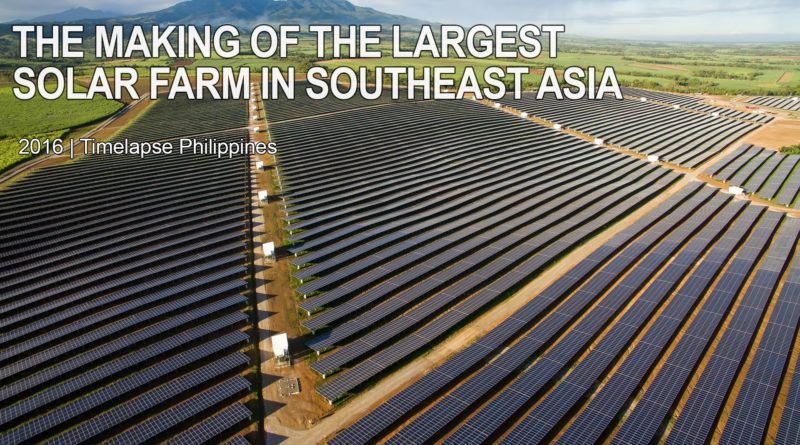 Die Philippinen im Video - Bau der größten Solar Farm in Südostasien, in Capiz, auf der Insel Panay
