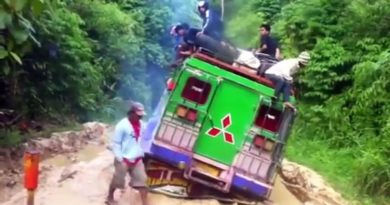 Die Philippinen im Video - Schlechte Wegstrecke von Kulaman nach Insulan in Sultan Kudarat