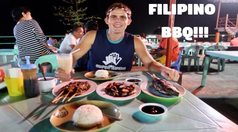 Die Philippinen im Video - Filipino BBQ am Abend am Baywalk