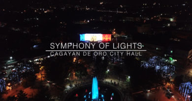Die Philippinen im Video - Symphony der Lichter in Cagayan de Oro am Rathaus und Gaston Park