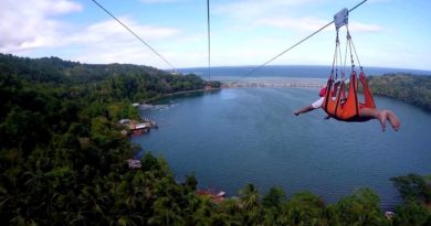 Die Philippinen im Video - Zipline über die Taguines Lagoon auf Camiguin