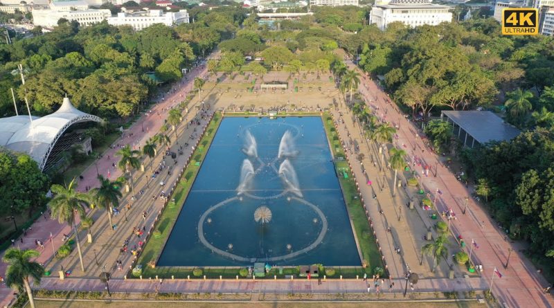 Die Philippinen im Video - Rizalpark aus der Luft
