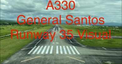 Die Philippinen im Video - Pilotensicht Landung auf dem General Santos Flughafen Runway 35