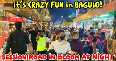 Die Philippinen im Video - Nächtliche Tour durch Baguio Citys SESSION ROAD IN BLOOM - STREET MARKET