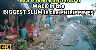 Die Philippinen im Video - INTENSE Spaziergang im GRÖSSTEN SLUM der PHILIPPINEN | Tondo Manila Walk