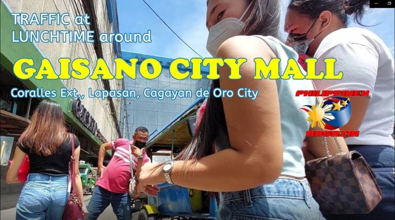 Die Philippinen im Video - Verkehr über Mittag an der Gaisano City Mall in CDO